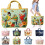 Bolsa de lona acolchoada feminina 38x31cm 3