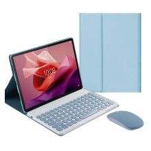 Näppäimistökotelo ja hiiri, yhteensopiva Lenovo Tab P11 (2. sukupolvi) 11.5" 2023 (TB350FU) -tabletin kanssa, irrotettava langaton näppäimistö