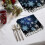 Blå snöflingservetter vintersnöblommor design 20-pack 6