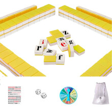 Alfabet Mahjong Tegelset (1.18), Mini Engelse Letter Mahjong, Engels voor Tieners, 108 Spel Mahjong & Set voor Volwassenen Mahjong