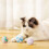 Cat Toy Balls Set Soft Fuzzy Plush 4 Pcs 7
