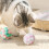 Cat Toy Balls Set Soft Fuzzy Plush 4 Pcs 8