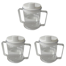 XYKA Spouted Mug 10 oz, Anti-Spill, Two Handles, Dishwasher-Safe – Compatible with Elderly & Disabled Users