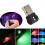 1 τεμάχιο λάμπα αυτοκινήτου USB LED USB RGB LED εσωτερικό φως αυτοκινήτου πλήκτρο αφής 1