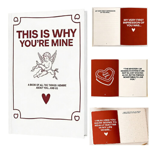Couples Love Story Journal Keepsake Book 1 Pack