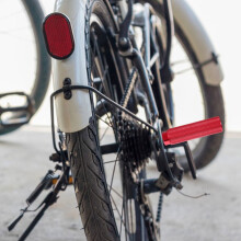 2Pcs Red Hexagonal Foot Pegs for Bicycles with High Hardness and Anti-Slip Function Compact Design