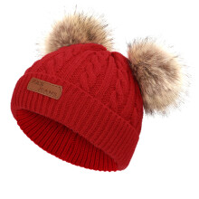 1-11 Years Old For Girls Boys Kids Winter Beanie Hat Warm Knit Thick Ski Cap With Fluff