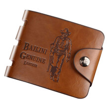 Men Wallet Bifold Compact Faux Leather Bifold Faux Leather Wallet for Men,Style 1