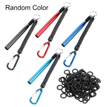 Wacky Worm Rig Tool with 100 O-Rings for Soft Baits Lures Fishing Accessories