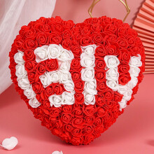 Heart-Shaped Preserved Rose Gift for Women 1 Piece
