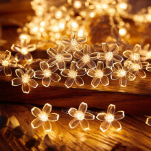 4pcs Decorative Flower String Lights, Battery/USB Powered, Compatible with Bedroom, Window, Garden, Wedding, Party, Christmas, Easter & Tree