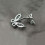 Sterling Silver Butterfly CZ Belly Bar 6mm 8