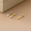 925 Sterling Silver Tiny Round CZ Tragus Helix Screw Back Stud Earrings A4075-Silver 2