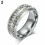 Stainless Steel Wedding Band Ring Silver Gold Size 6-12 1