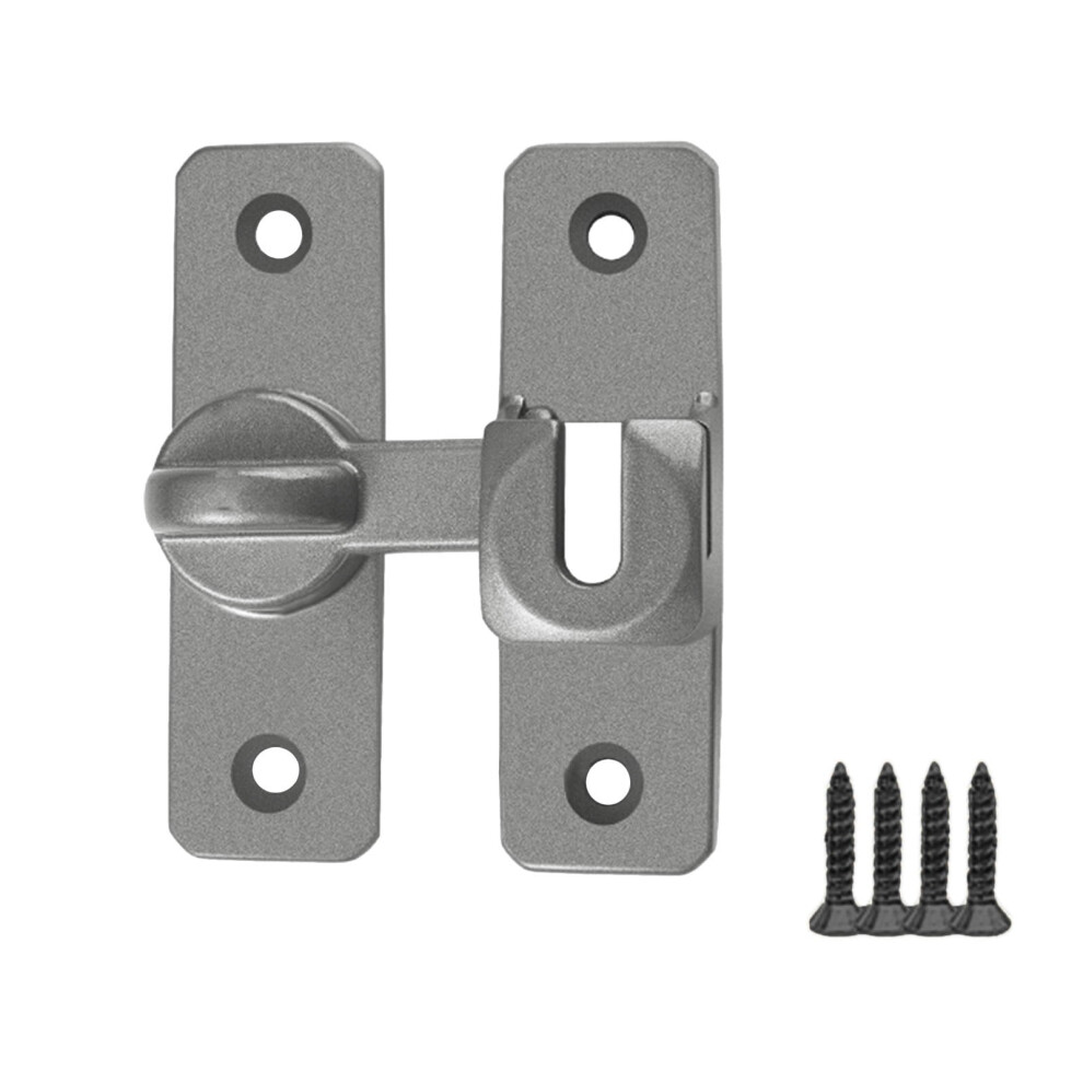 Aluminum Alloy Flip Latch 180 Degree Gate Latch Door Lock With Padlock Hole For Shed Locking Wooden Fence 9357860411011