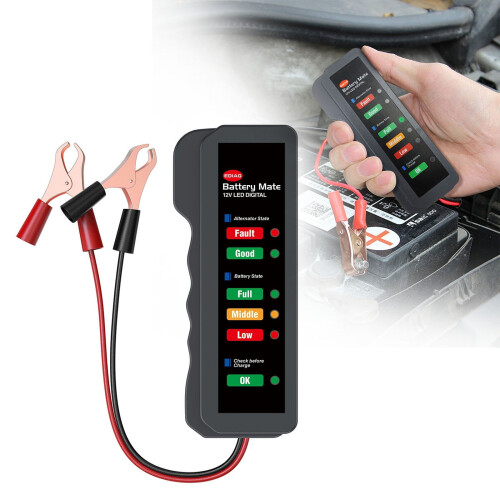 12V Automotive Battery Alternator Tester Car Scanner Tool 1