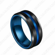 Stainless Steel Women Men Silver/Gold Rings Wedding Band Jewelry Gift Size 6-12-#2-9