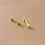925 Sterling Silver Tiny Round CZ Tragus Helix Screw Back Stud Earrings A4075-Silver 7