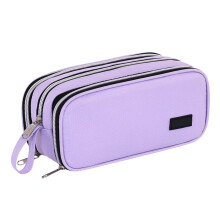 Oxford Cloth Cylindrical Pencil Case – Large Capacity, Zipper Closure, Multi-Color Organizer for Stationery & Personal Items