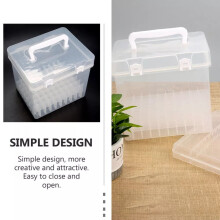 Caja para guardar marcadores, organizador eficiente de materiales de arte, estuche protector duradero, diseño portátil, contenedor