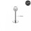 Titanium Steel Lip Ring Round CZ Labret Stud 2 pcs 1.2x10x5 8