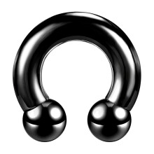 1 Pc Stainless Steel Horseshoe Nose Ring Large Size Septum Piercing Ear Piercing-8mm(0g)-diameter 19mm