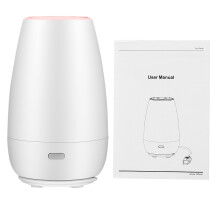 Aroma luchtbevochtiger met fijne nevel, essentiële olieverspreider, stille werking, 7 kleuren LED-verlichting met automatische uitschakeling,