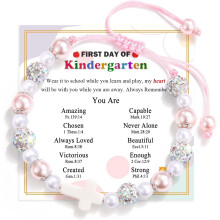 First Day of Preschool/Kindergarten/1st Grade/2nd Grade/School Gift, Back to School Bracelet Mommy and Me Dad and Son
