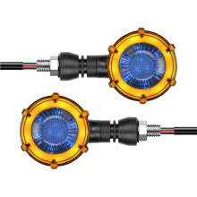Retro Style Motorcycle Turn Signal Light with Sequential Rotating Effect