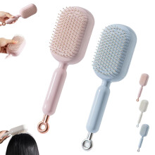 Retractable Cushion Massage Comb, Anti-Static Detangling Brush for All Hair Types, Portable Styling Tool for Women Men