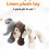Linen Dog Toy Squeaky Elephant 1 Piece 6
