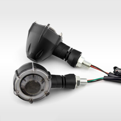 Retro Style Motorcycle Turn Signal Light with Sequential Rotating Effect 2