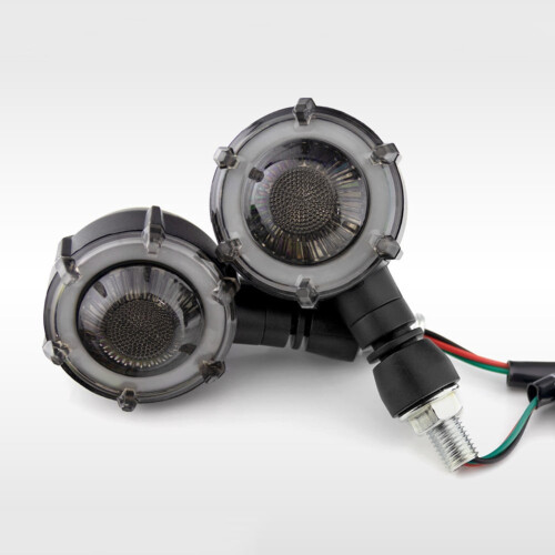 Retro Style Motorcycle Turn Signal Light with Sequential Rotating Effect 2