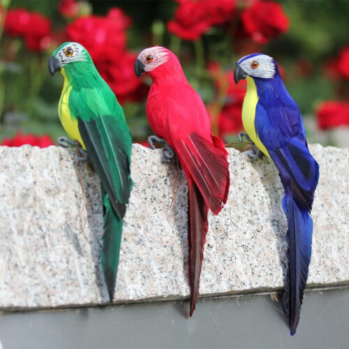 Green 25cm Realistic Parrot Simulation Toy 1