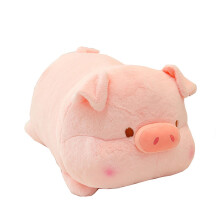 Large Cute Plush Pig Doll Stuffed Animal Toy Soft Fluffy Puppy Pig Plushie 14 Inch Long Perfect Gift For Kids Home Decor 394G