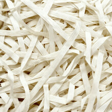 Raffia Paper Shreds 100g, Crinkle Cut Filler for Gift Boxes, Baskets – White #2, Compatible with Christmas, Valentine's, Wedding & Birthday