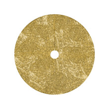 Gold Sequin Christmas Tree Skirt With Fabric Backing, Glitter Holiday Tree Cover, Festive Party Decoration For Home, 60Cm Diameter, 68G / 0.15Lb