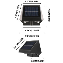 Solar Wall Wash Light, Waterproof Outdoor LED Wall Lamp for Patio, Facade & Garden – Compatible with Standard Mounting