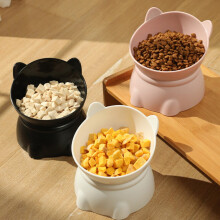 Large Capacity Cat Food Bowl with Non-Slip Silicone Base, Ergonomic Design, BPA-Free & Food-Safe – White