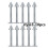 Stainless Steel Labret Studs CZ Opal 16g 4-25 pcs 1