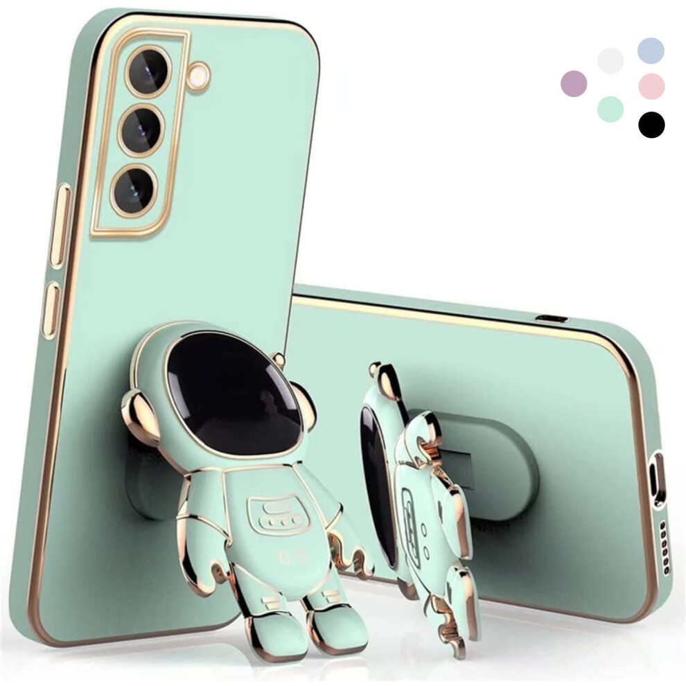 Astronaut Stand Phone Case For Compatible With Samsung Galaxy A22 5G(Pale ) Green 9180479372899