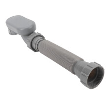 Flexible PVC Bathtub Drain Pipe 1.5 Inch Odor Prevention