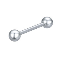 Classic Tongue Ring Stainless Steel Gold Straight Barbell