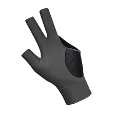 3 Fingers Billiard Glove Left Hand Durable Professional Mitts Snooker Cue Glove Pool Cue Gloves for Indoor Women Men Practice gray