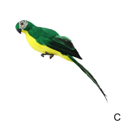 Green 25cm Realistic Parrot Simulation Toy