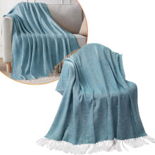 Xoxingysm Blanket Light Sofa Blanket Solid Color Conditioning Blanket Light Style Cover Blanket Nap Blanket Homestay Decoration Blanket