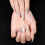 Stiletto Cat Eye Press-on Nails Glitter Gradient Glossy 1
