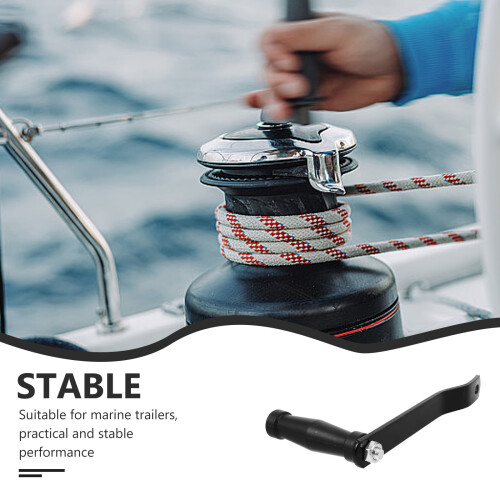 Winch Handle Comfortable Black 21.0 x 11.5 x 2.5 cm 2