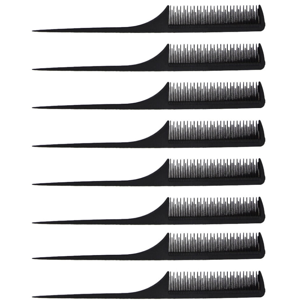 Hair Comb for Barber Shop with Long and Short Teeth 8 pcs