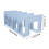 Colander Bookend Divider for Children's Books Blue 2
